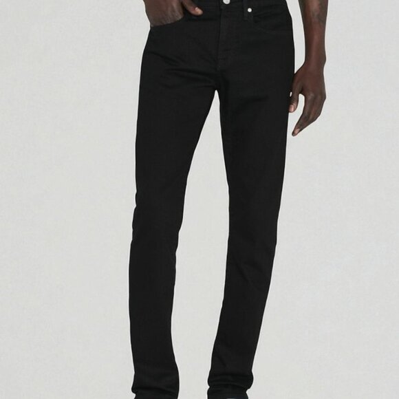 Frame Denim L'Homme Slim-Noir Men's 28, Mid Rise/Slim Straight Leg Jeans, NWOT - Picture 8 of 10